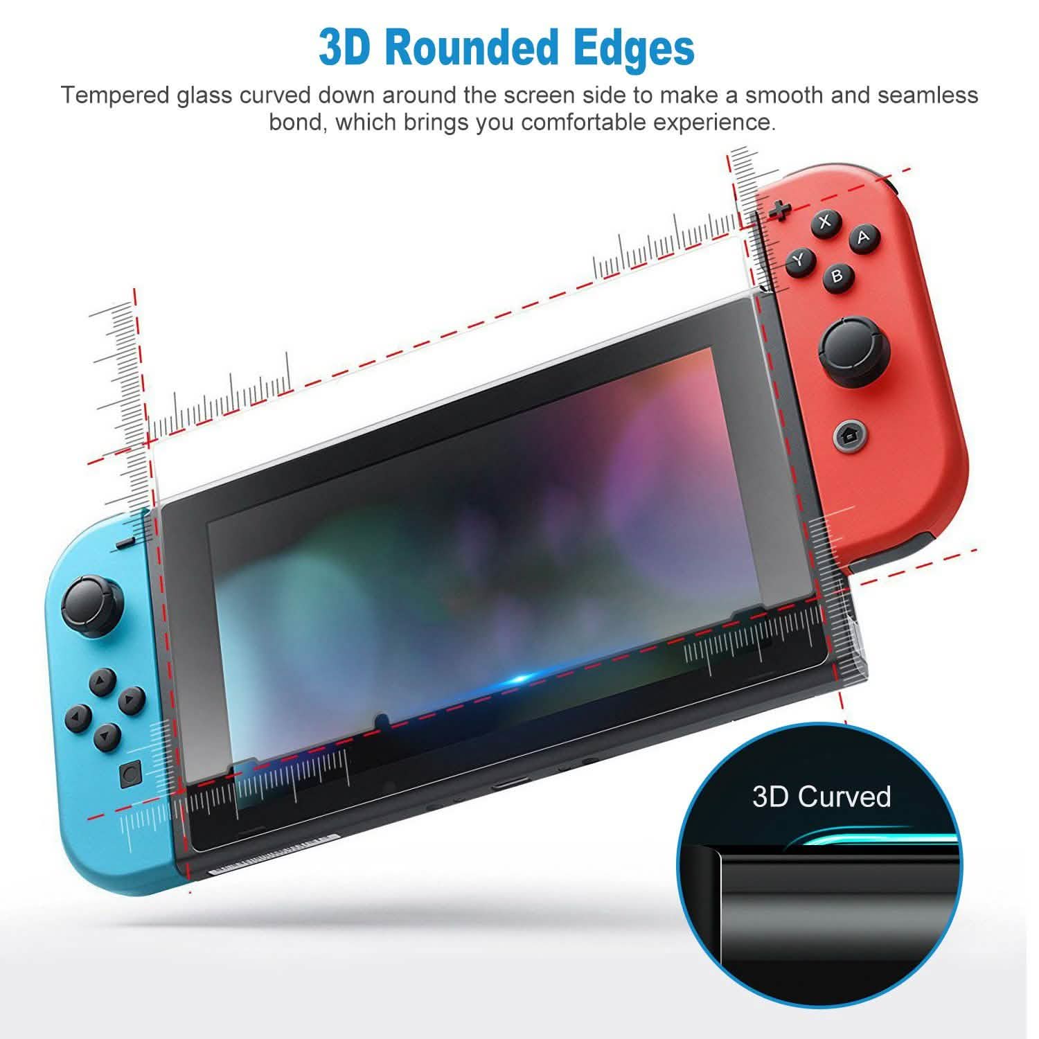 2-Pack: Tempered Glass Screen Protector for Nintendo Switch Video Games & Consoles - Tophatter Daily Deals