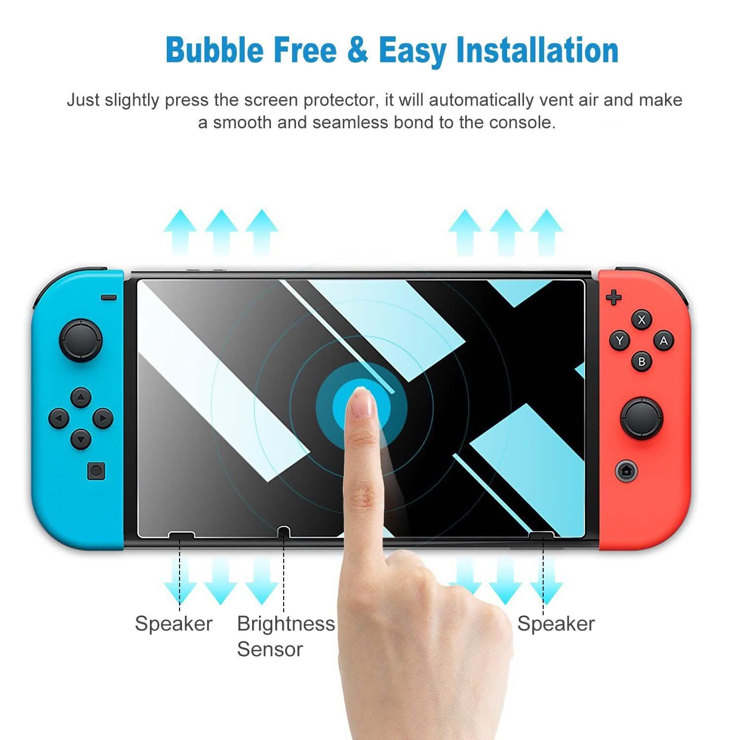 2-Pack: Tempered Glass Screen Protector for Nintendo Switch Video Games & Consoles - Tophatter Daily Deals