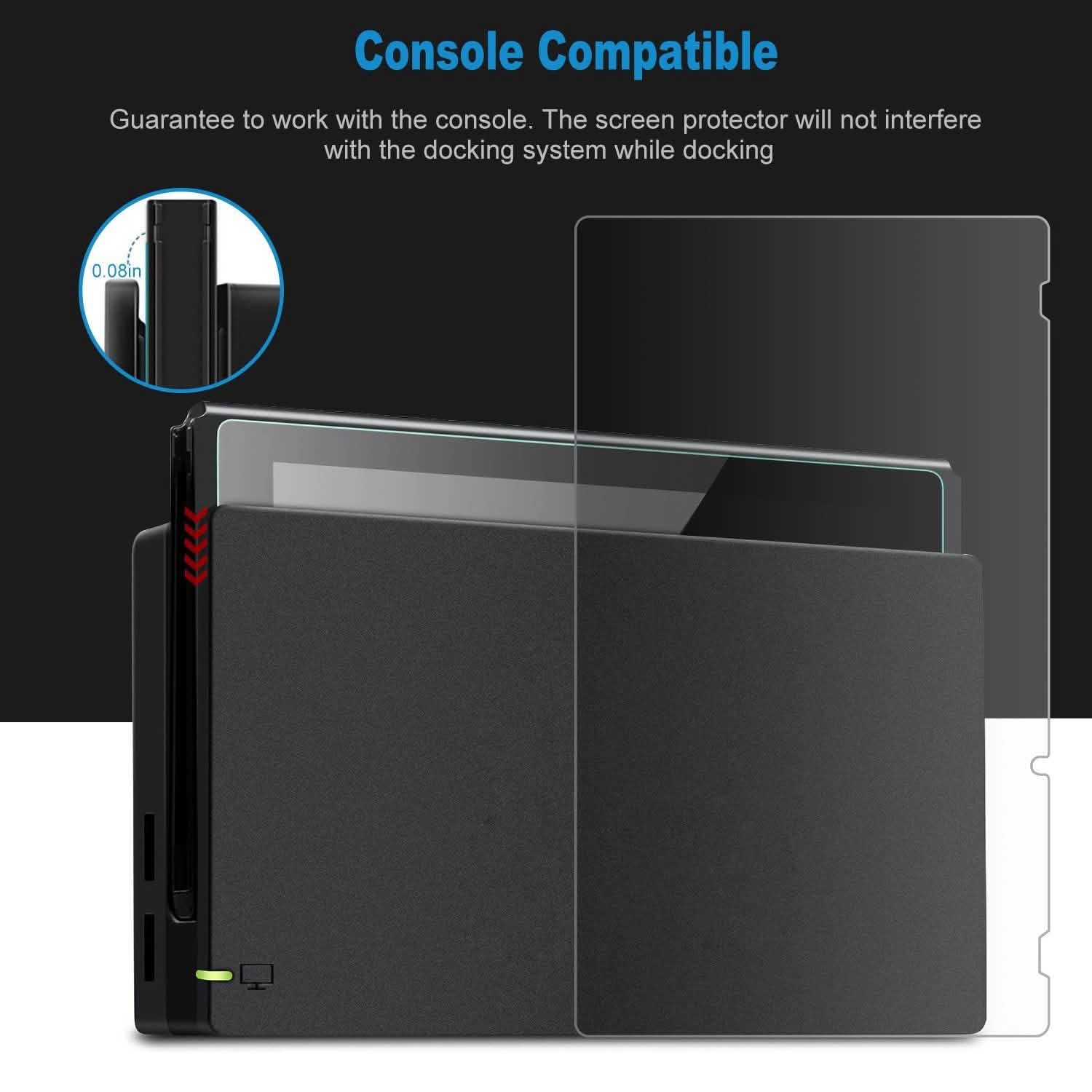 2-Pack: Tempered Glass Screen Protector for Nintendo Switch Video Games & Consoles - Tophatter Daily Deals