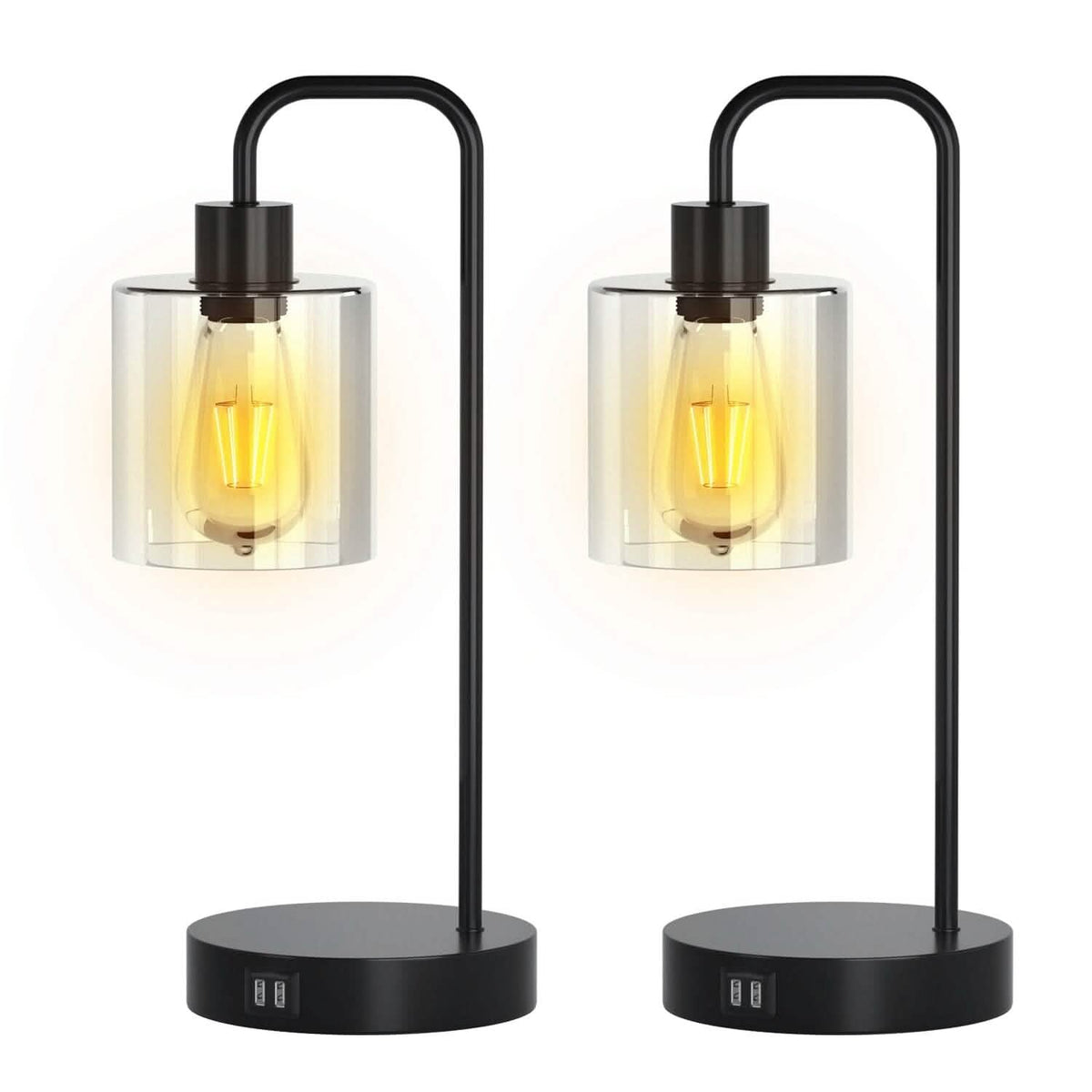 2-Pack: Touch Control Table Lamp Indoor Lighting - Tophatter Daily Deals