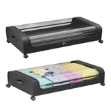 Under-Bed Storage Drawer with Wheels Multipurpose with Clear Window & Label Storage & Organization - Tophatter Daily Deals