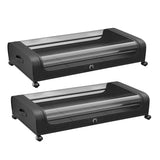 Under-Bed Storage Drawer with Wheels Multipurpose with Clear Window & Label Storage & Organization - Tophatter Daily Deals