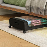 Under-Bed Storage Drawer with Wheels Multipurpose with Clear Window & Label Storage & Organization - Tophatter Daily Deals