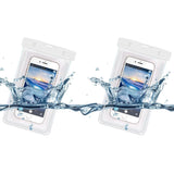 2-Pack: Universal Cell Phone Waterproof Dry Bag Case White Phone Cases - Tophatter Daily Deals