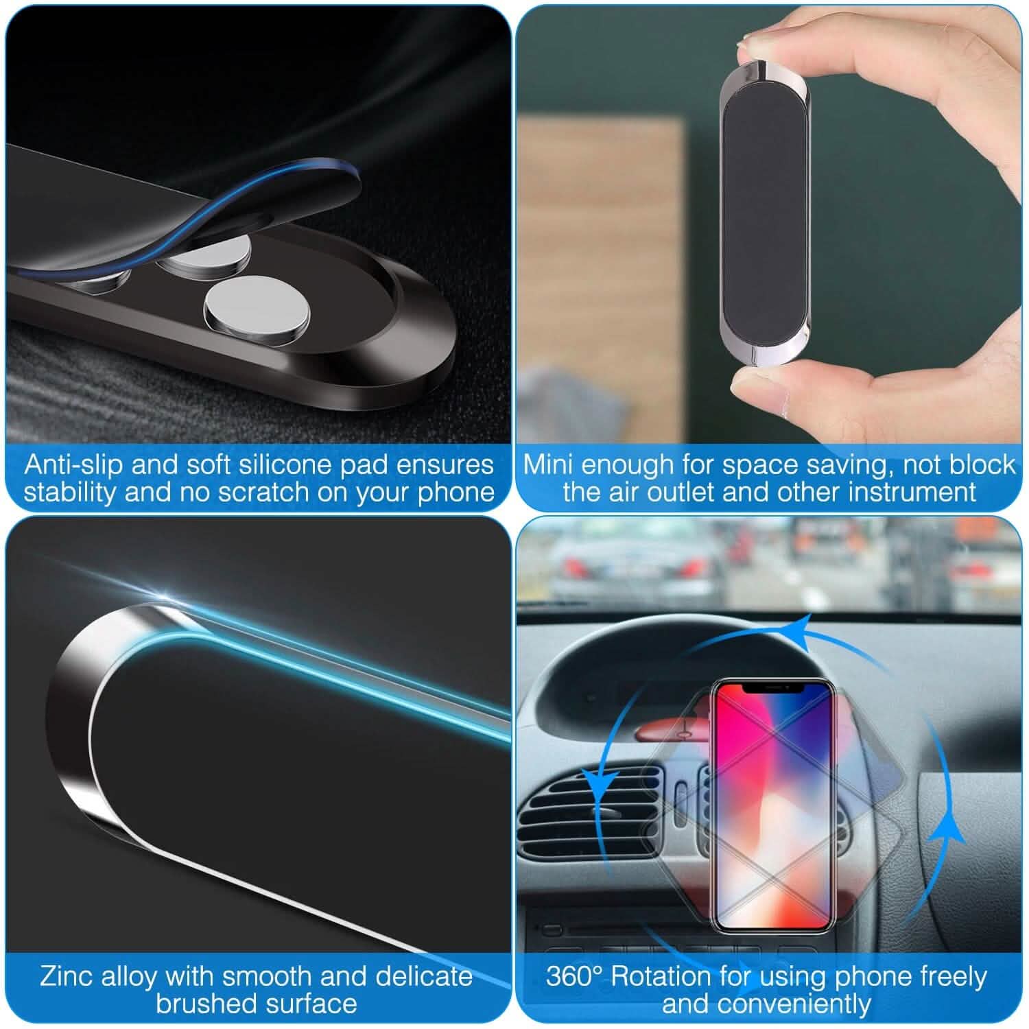 2-Pack: Universal Magnetic Car Mounts Automotive - Tophatter Daily Deals