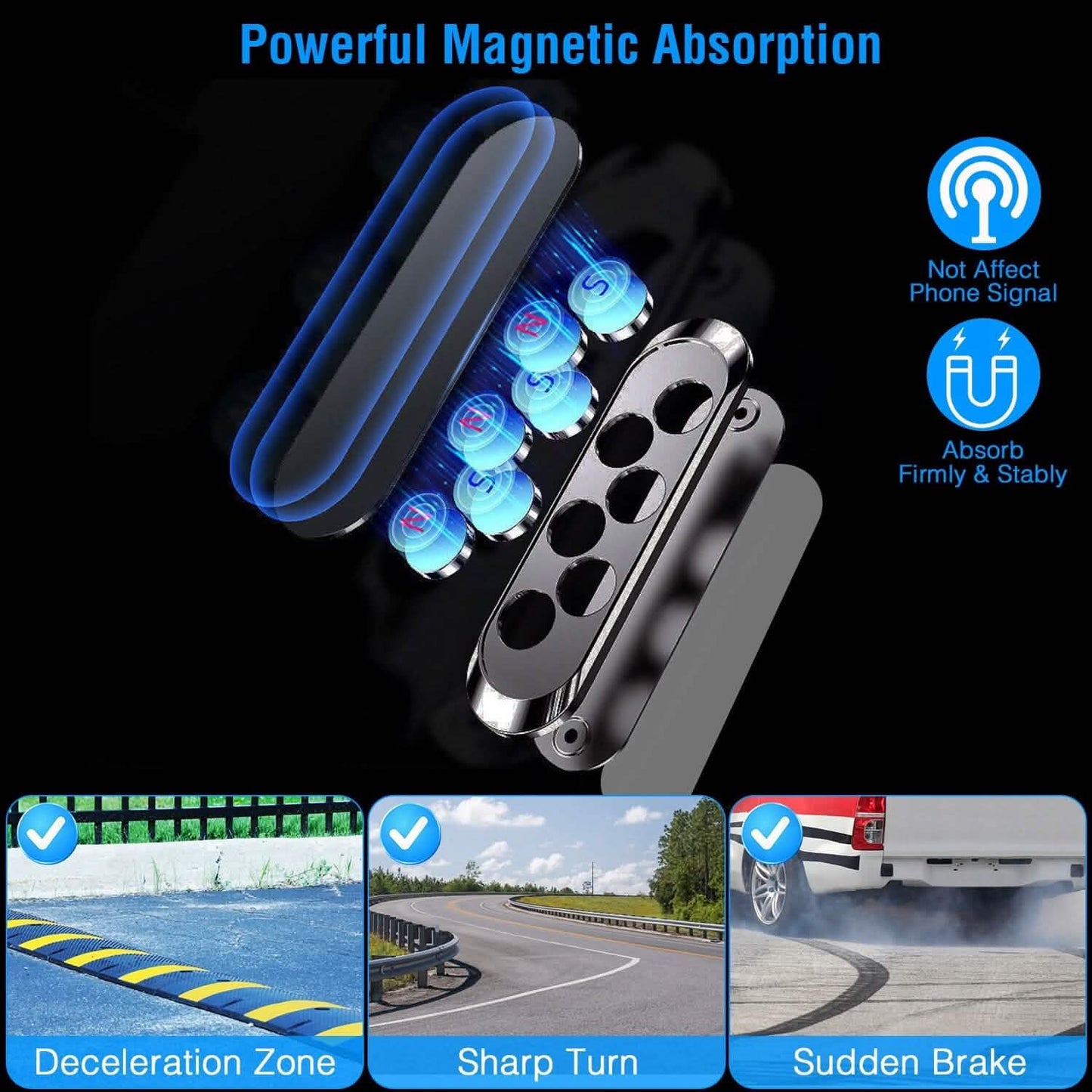 2-Pack: Universal Magnetic Car Mounts Automotive - Tophatter Daily Deals