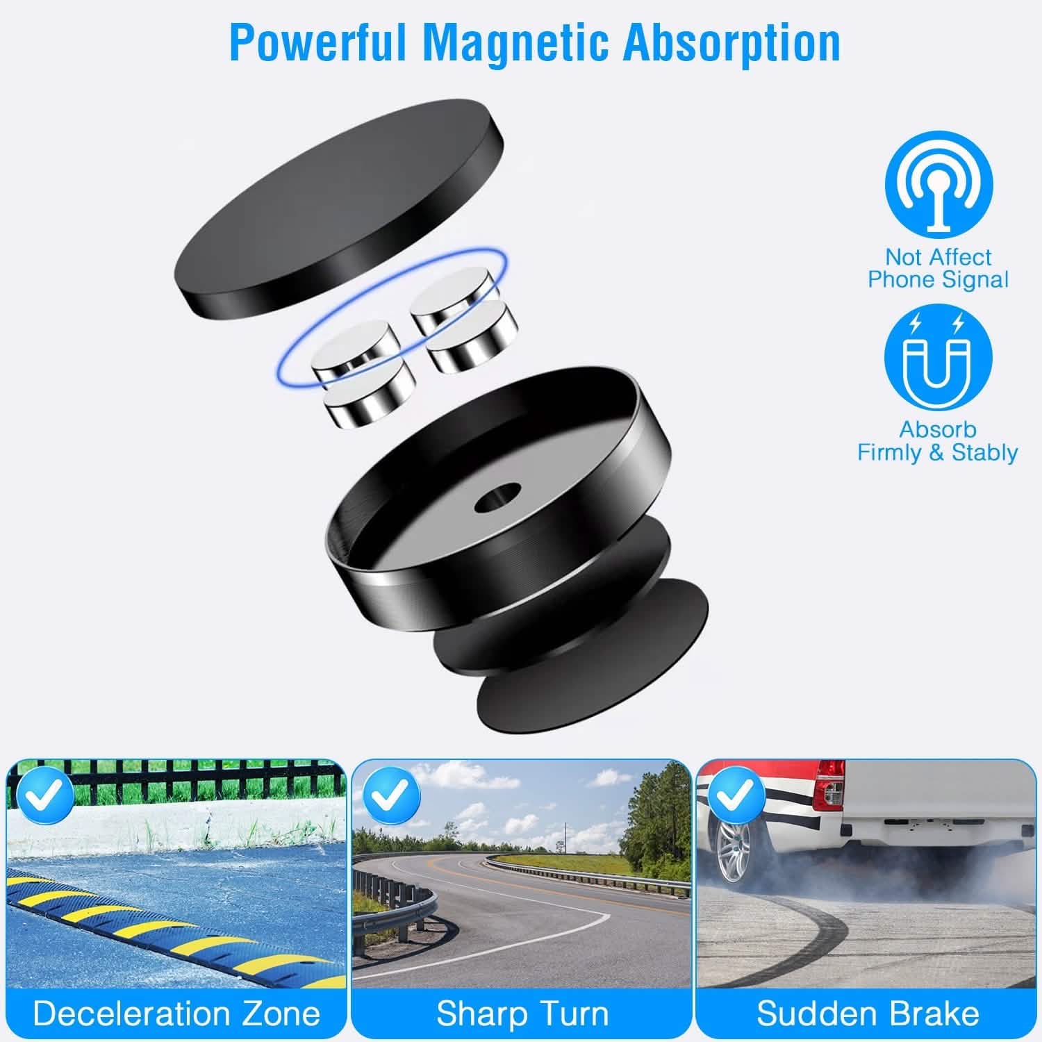 2-Pack: Universal Magnetic Car Mounts Dashboard Automotive - Tophatter Daily Deals