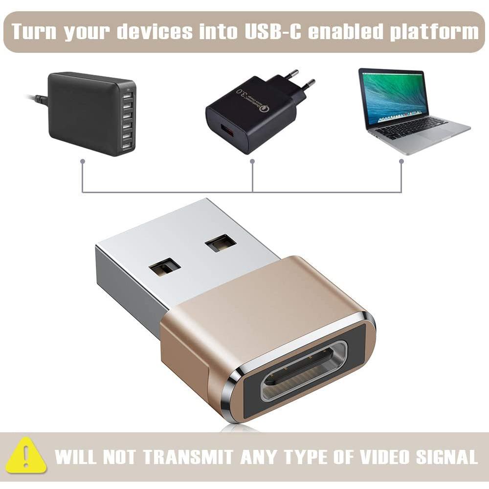 2-Pack: USB C Female to USB Male Adapter USB Adapter - Tophatter Daily Deals