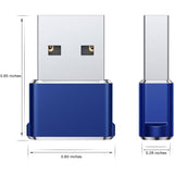 2-Pack: USB C Female to USB Male Adapter USB Adapter - Tophatter Daily Deals