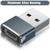 2-Pack: USB C Female to USB Male Adapter USB Adapter - Tophatter Daily Deals