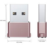 2-Pack: USB C Female to USB Male Adapter USB Adapter - Tophatter Daily Deals