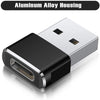 2-Pack: USB C Female to USB Male Adapter USB Adapter - Tophatter Daily Deals