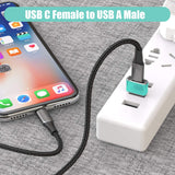 2-Pack: USB C Female to USB Male Adapter USB Adapter - Tophatter Daily Deals