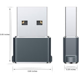 2-Pack: USB C Female to USB Male Adapter USB Adapter - Tophatter Daily Deals