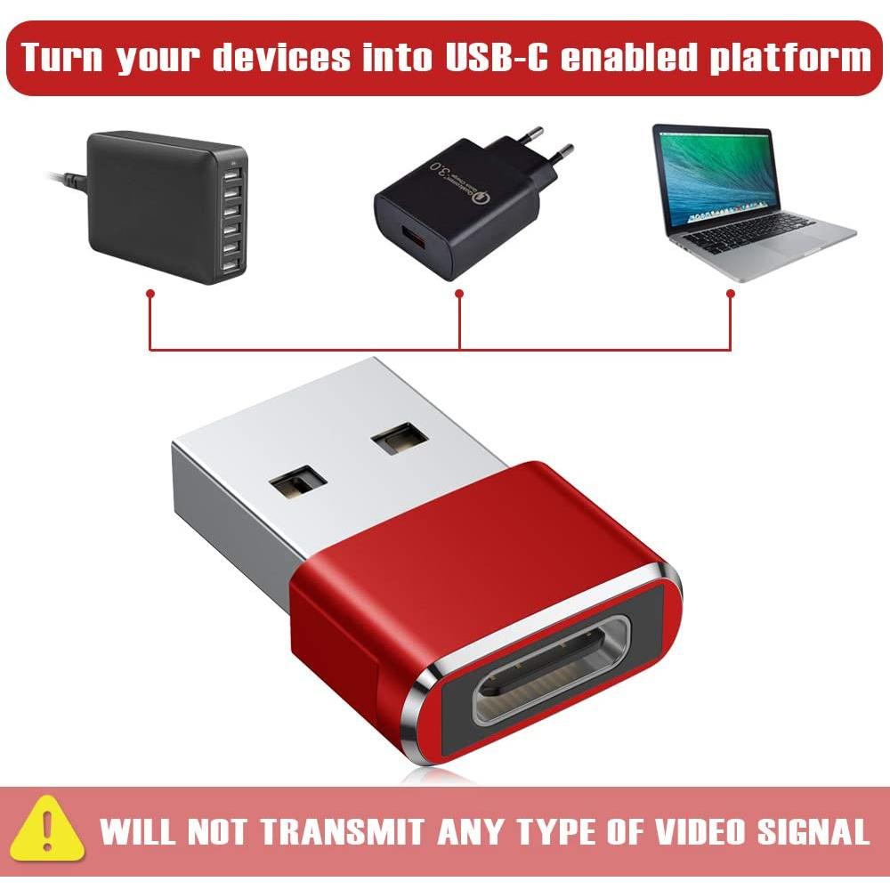 2-Pack: USB C Female to USB Male Adapter USB Adapter - Tophatter Daily Deals