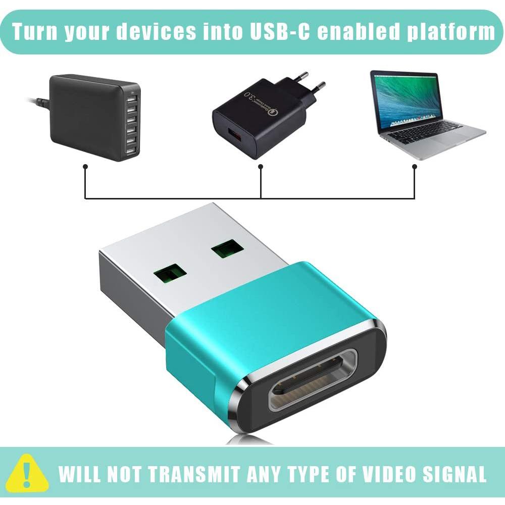 2-Pack: USB C Female to USB Male Adapter USB Adapter - Tophatter Daily Deals