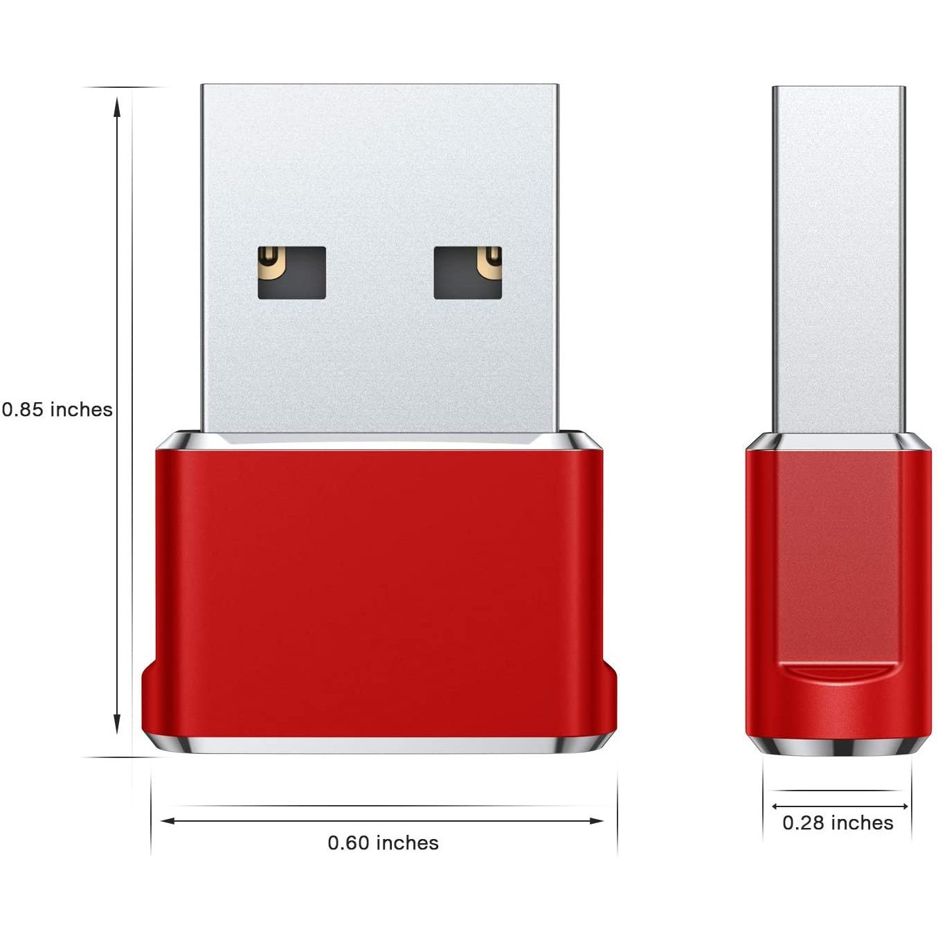 2-Pack: USB C Female to USB Male Adapter USB Adapter - Tophatter Daily Deals