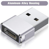 2-Pack: USB C Female to USB Male Adapter USB Adapter - Tophatter Daily Deals