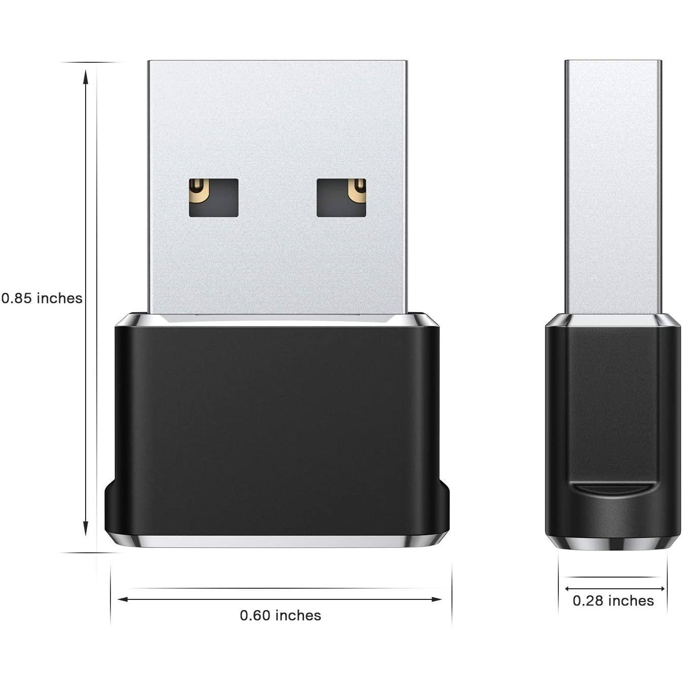 2-Pack: USB C Female to USB Male Adapter USB Adapter - Tophatter Daily Deals