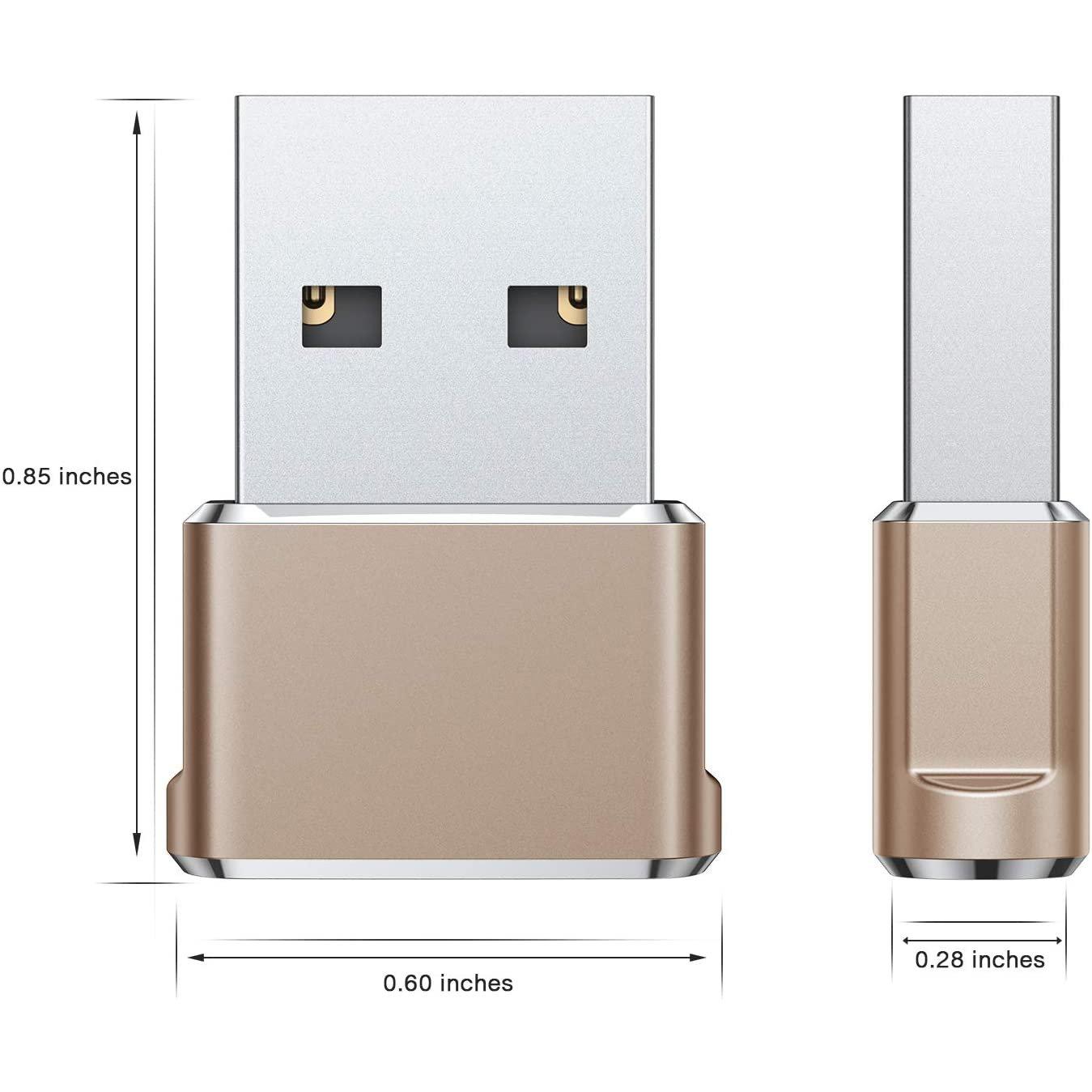 2-Pack: USB C Female to USB Male Adapter USB Adapter - Tophatter Daily Deals
