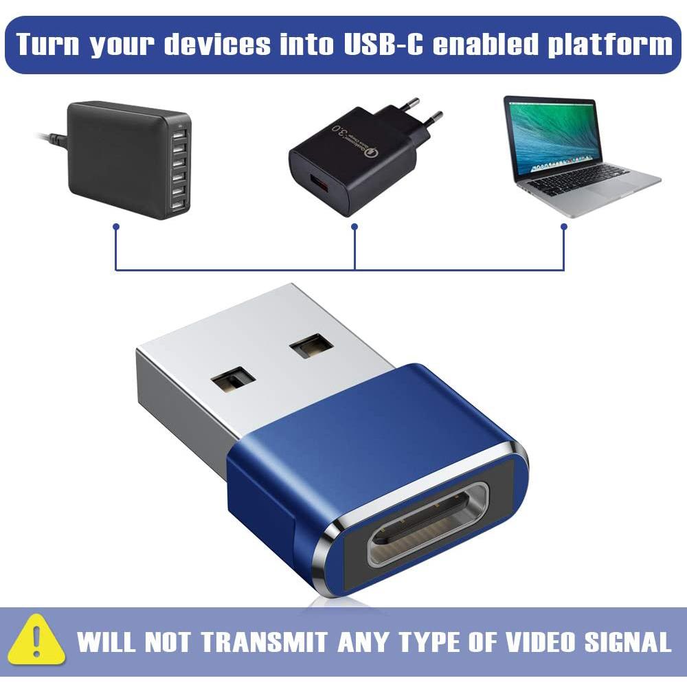 2-Pack: USB C Female to USB Male Adapter USB Adapter - Tophatter Daily Deals