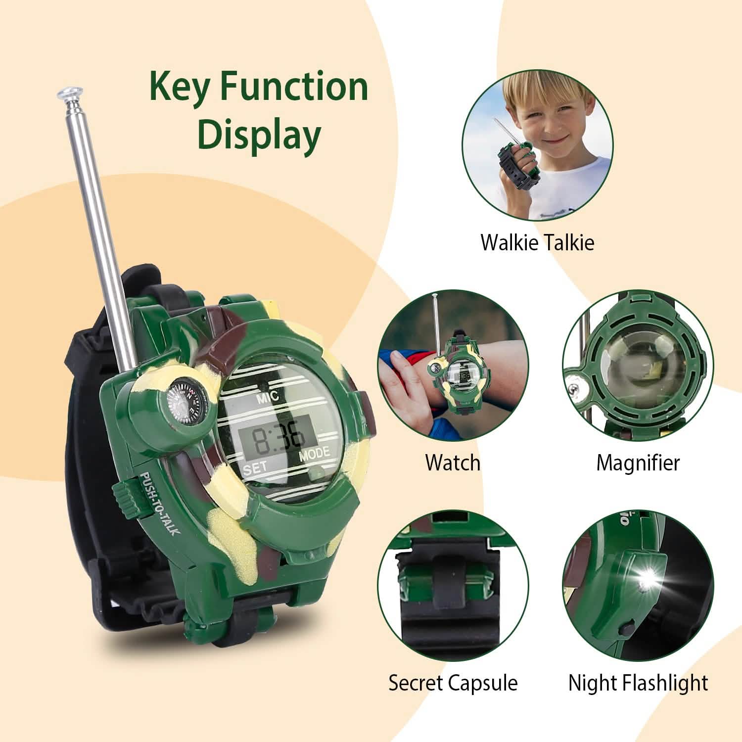 2-Pack: Walkie Talkies Watches Toy Toys & Games - Tophatter Daily Deals