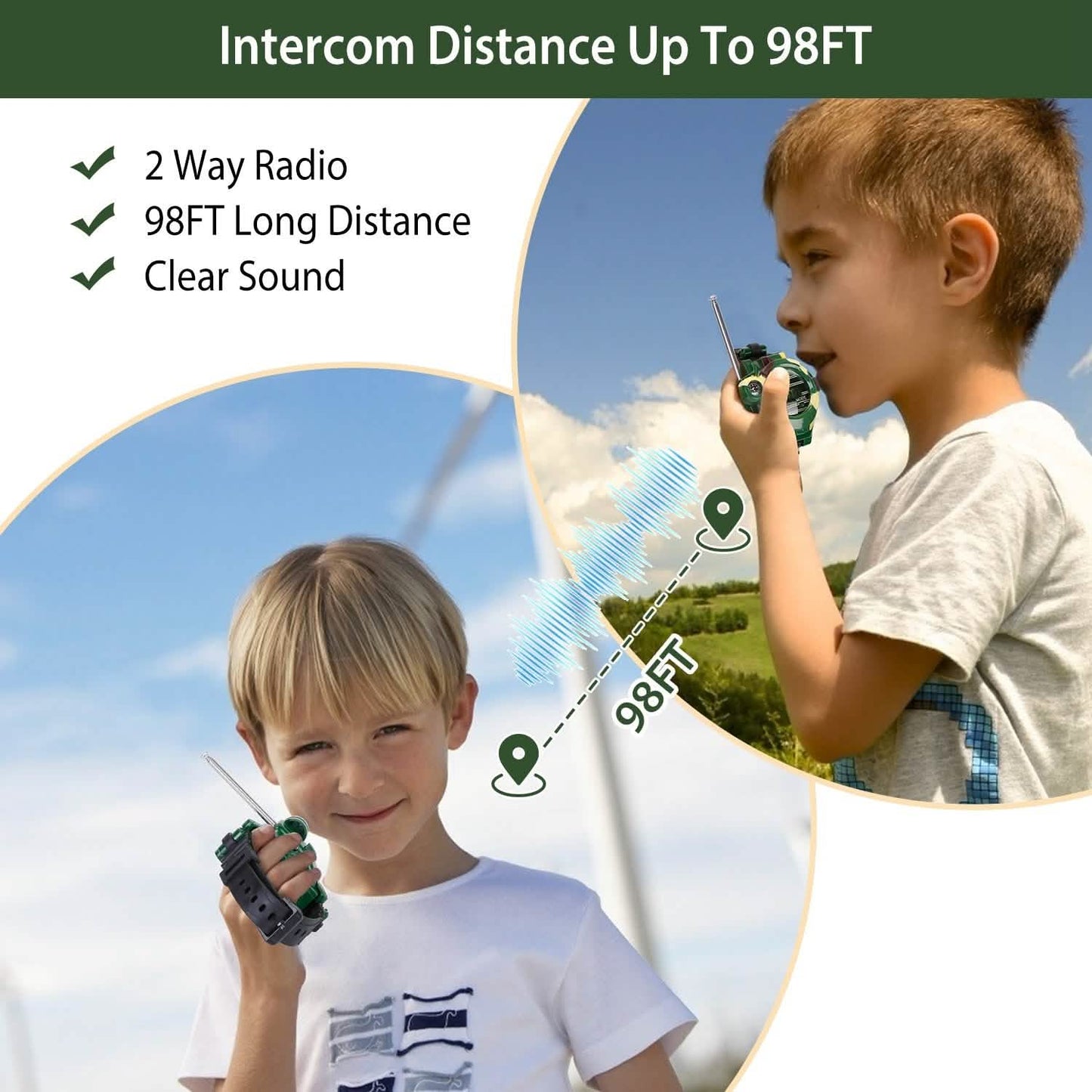 2-Pack: Walkie Talkies Watches Toy Toys & Games - Tophatter Daily Deals
