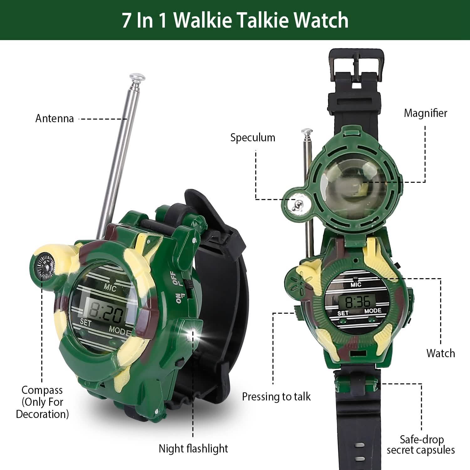 2-Pack: Walkie Talkies Watches Toy Toys & Games - Tophatter Daily Deals