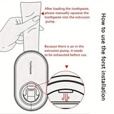 2-Pack: Wall-Mounted Automatic Toothpaste Dispenser Bath - Tophatter Daily Deals