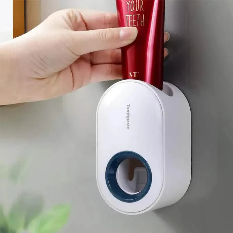 2-Pack: Wall-Mounted Automatic Toothpaste Dispenser Bath - Tophatter Daily Deals