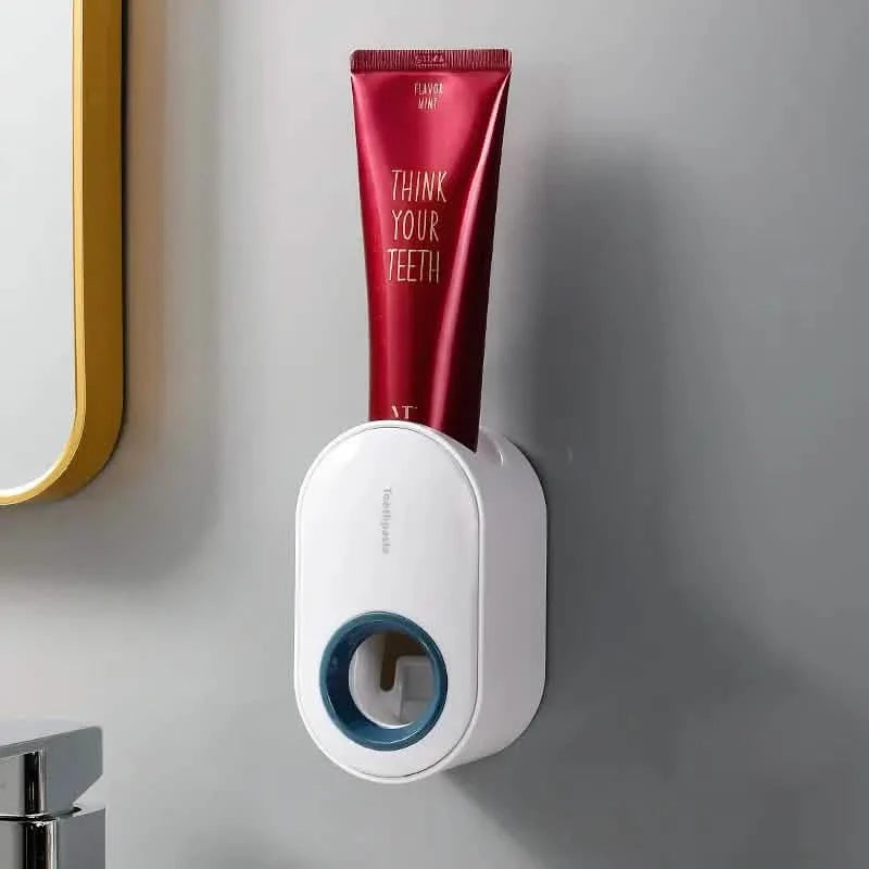2-Pack: Wall-Mounted Automatic Toothpaste Dispenser White Bath - Tophatter Daily Deals
