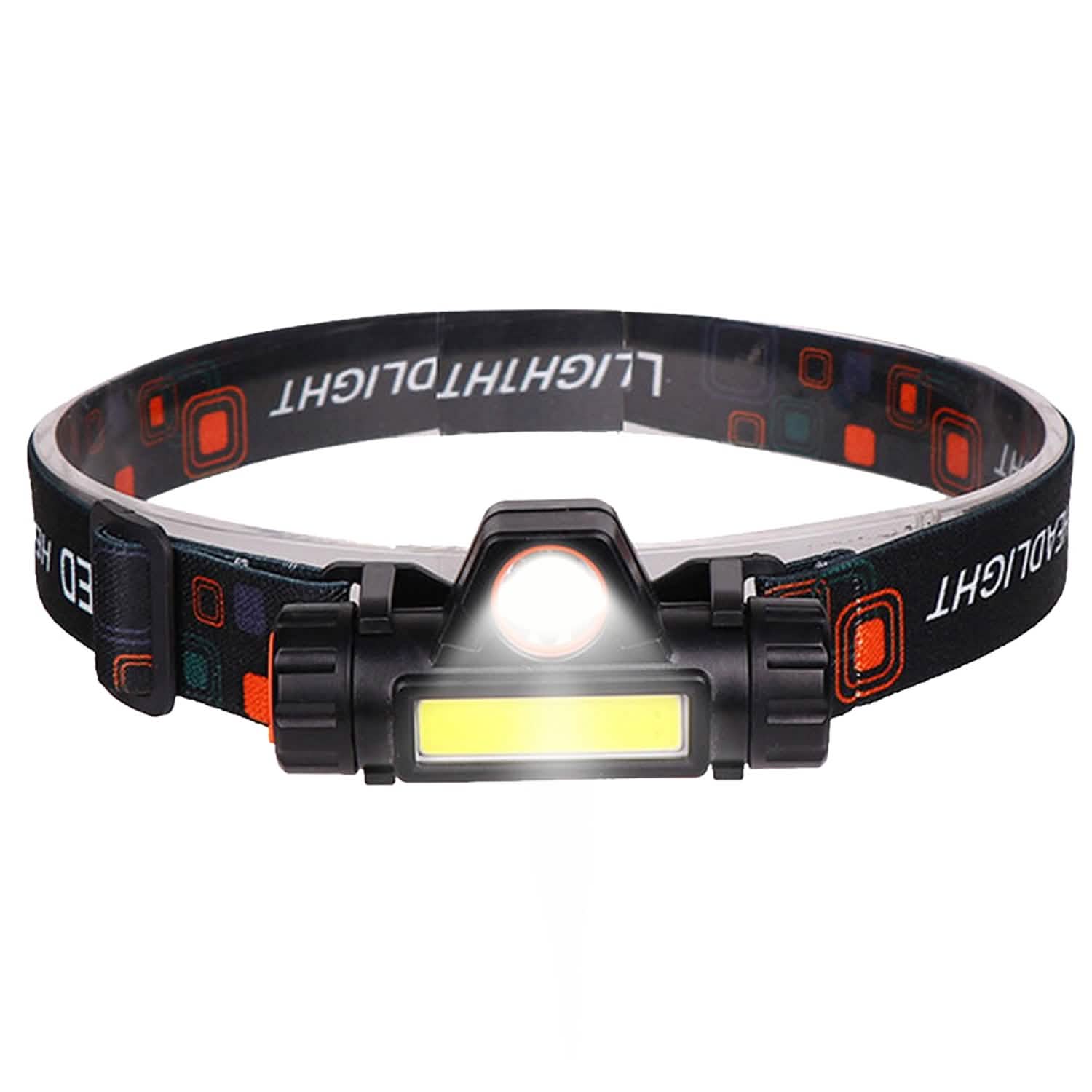 2-Pack: Waterproof Rechargeable Headlamp Outdoor Recreation - Tophatter Daily Deals