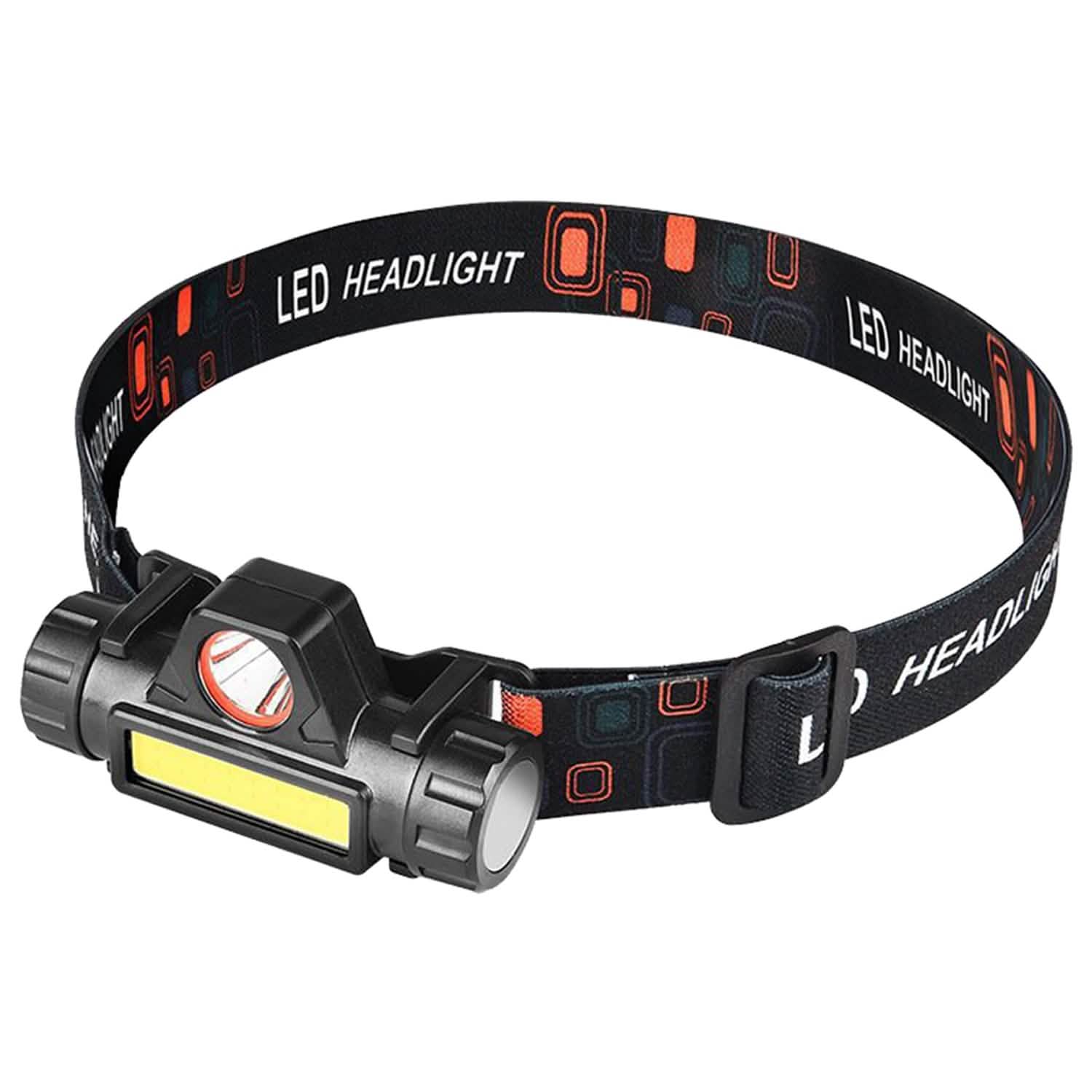 2-Pack: Waterproof Rechargeable Headlamp Outdoor Recreation - Tophatter Daily Deals