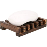 2-Pack: Wooden Soap Tray Bath - Tophatter Daily Deals
