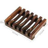 2-Pack: Wooden Soap Tray Bath - Tophatter Daily Deals