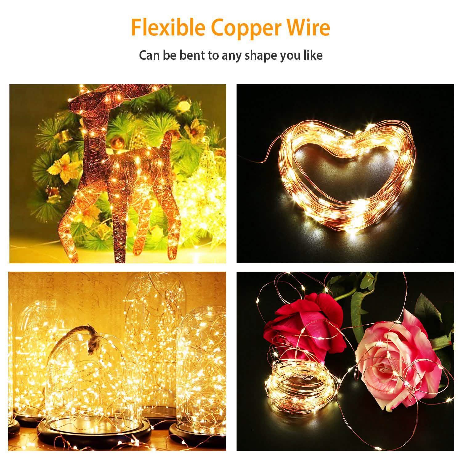 2-Piece: 100LED Beads String Lights String & Fairy Lights - Tophatter Daily Deals