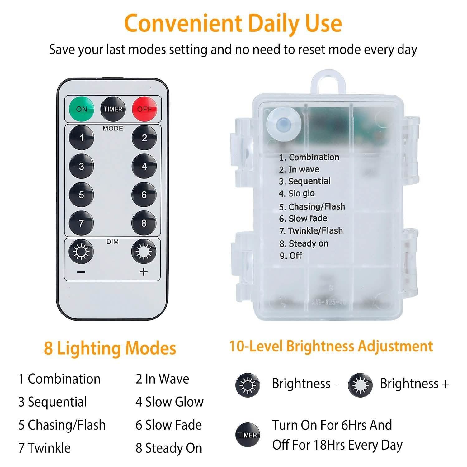 2-Piece: 100LED Beads String Lights String & Fairy Lights - Tophatter Daily Deals