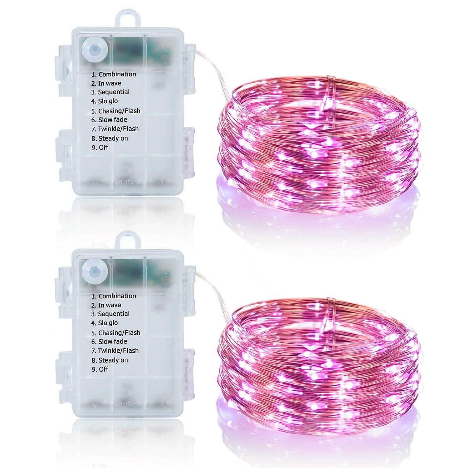 2-Piece: 100LED Beads String Lights String & Fairy Lights - Tophatter Daily Deals