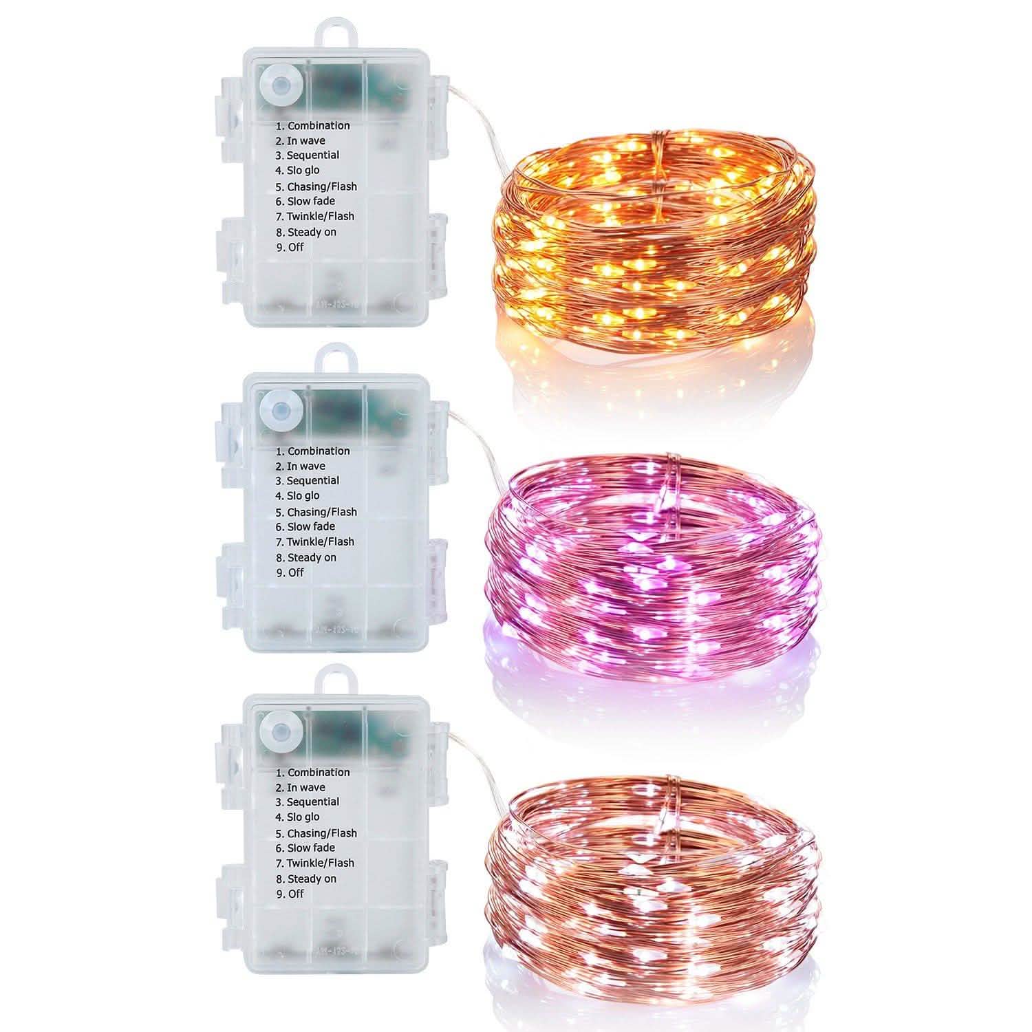 2-Piece: 100LED Beads String Lights String & Fairy Lights - Tophatter Daily Deals