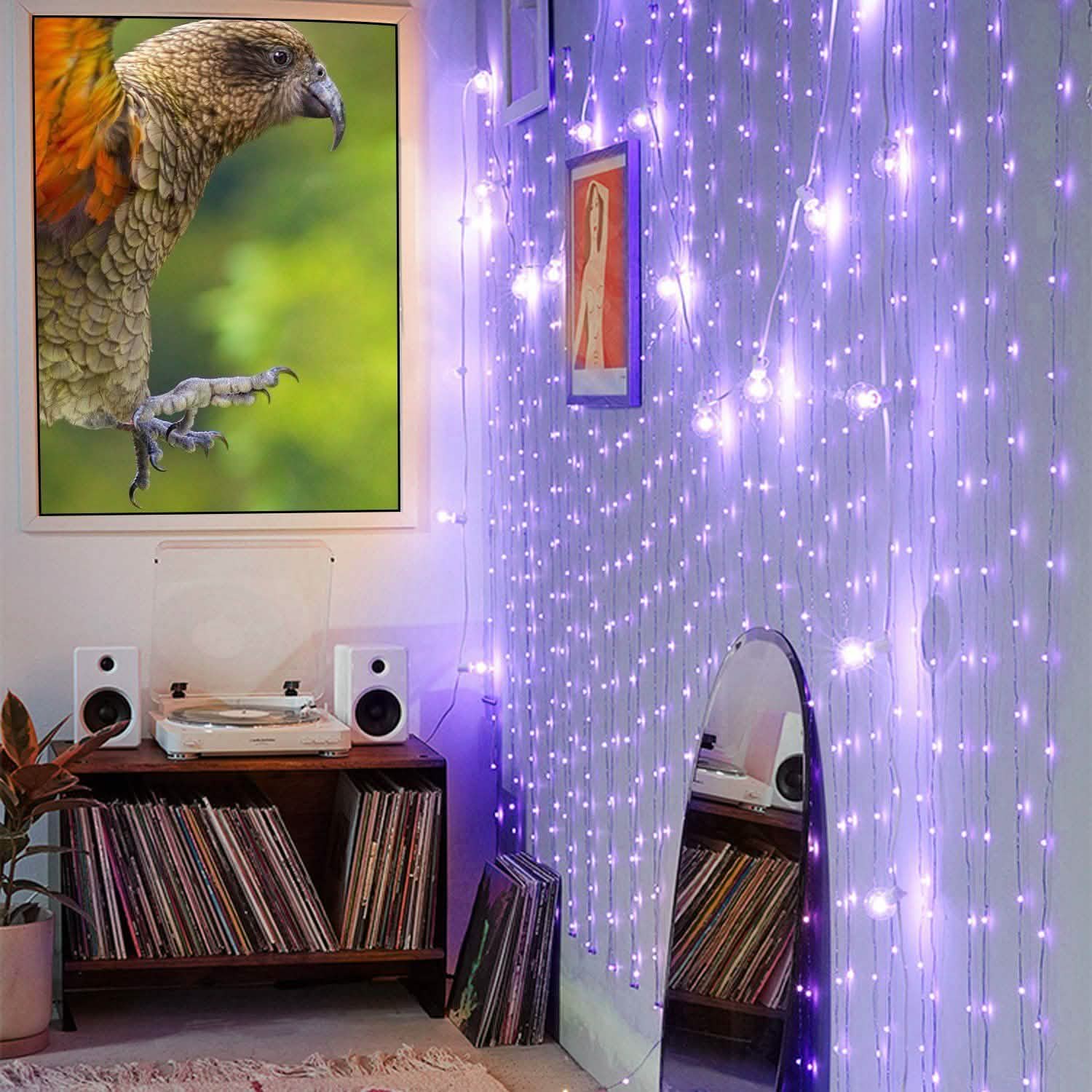 2-Piece: 100LED Beads String Lights Purple String & Fairy Lights - Tophatter Daily Deals