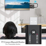 2-Piece: 2-in-1 USB Wireless Bluetooth Adapter 5.0 Transmitter Audio Accessories - Tophatter Daily Deals
