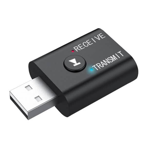 2-Piece: 2-in-1 USB Wireless Bluetooth Adapter 5.0 Transmitter Audio Accessories - Tophatter Daily Deals
