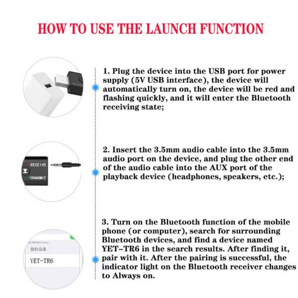 2-Piece: 2-in-1 USB Wireless Bluetooth Adapter 5.0 Transmitter Audio Accessories - Tophatter Daily Deals