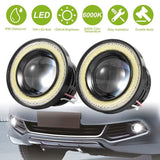 2-Piece: 2.5" Auto COB LED Fog Light Automotive - Tophatter Daily Deals