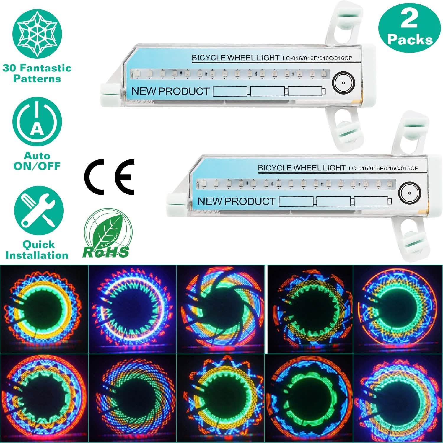 2-Piece: 32 LEDs Pattern Cycling Lights Outdoor Recreation - Tophatter Daily Deals