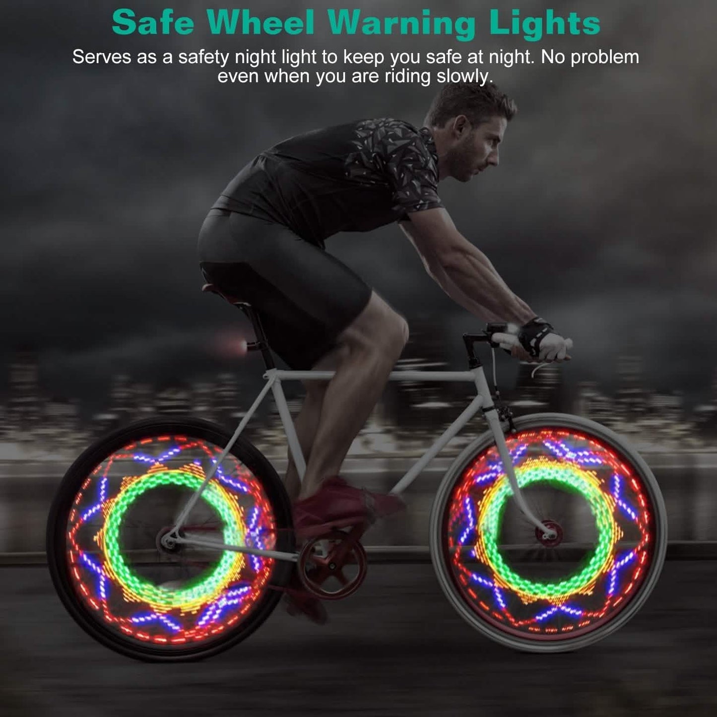 2-Piece: 32 LEDs Pattern Cycling Lights Outdoor Recreation - Tophatter Daily Deals