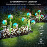 2-Piece: 36 LED Dandelion Solar Lights Outdoor Lighting - Tophatter Daily Deals
