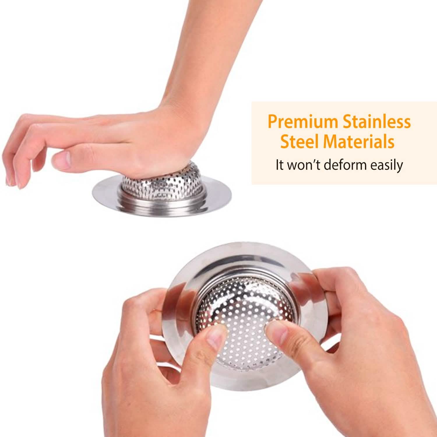 2-Piece: 4.53-Inch Kitchen Sink Strainer Kitchen Tools & Gadgets - Tophatter Daily Deals