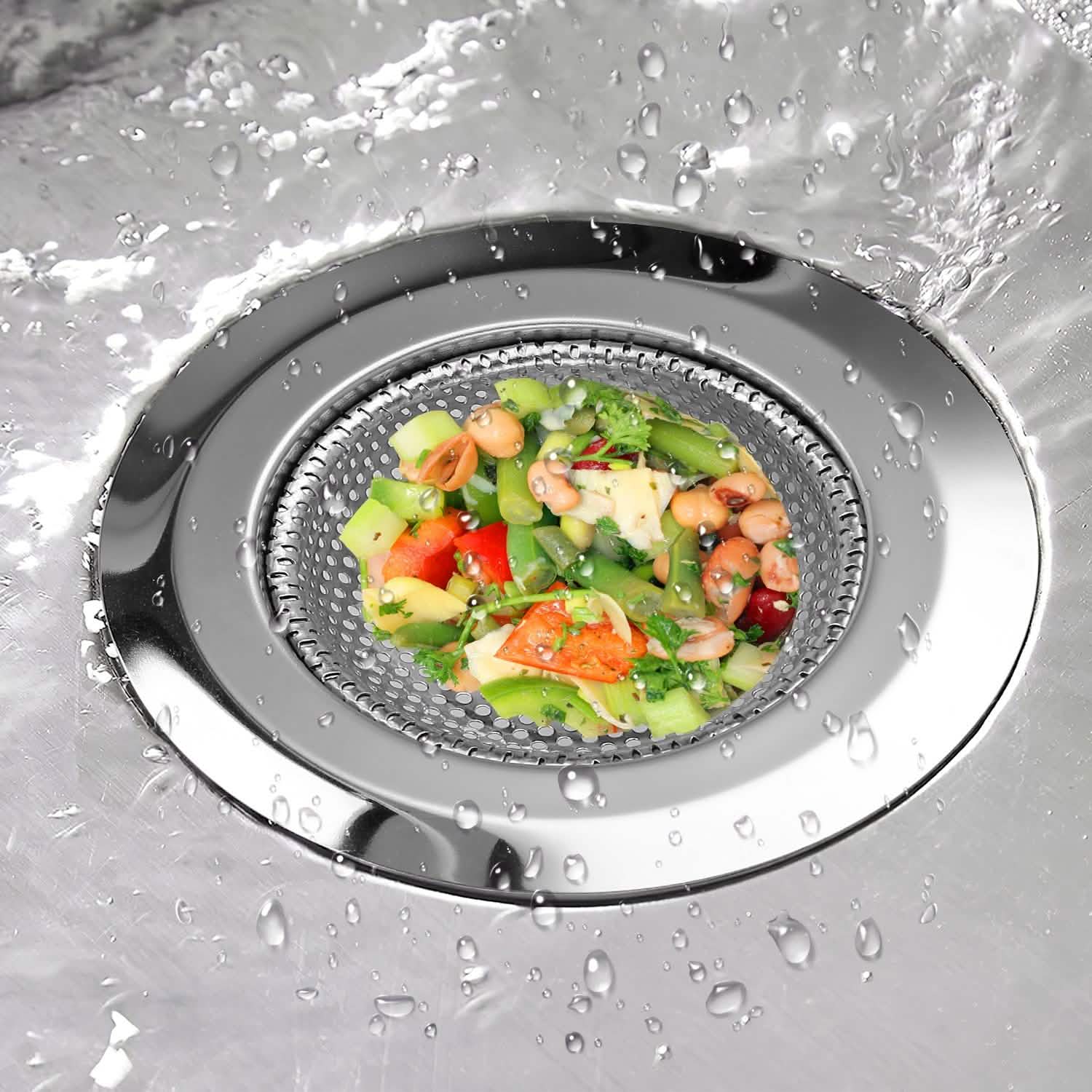 2-Piece: 4.53-Inch Kitchen Sink Strainer Kitchen Tools & Gadgets - Tophatter Daily Deals