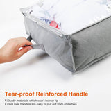 2-Piece: 70L Foldable Underbed Clothes Moisture Proof Zipped Organizer Storage & Organization - Tophatter Daily Deals